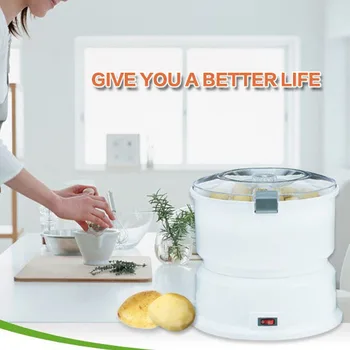 Маленькая электрическая картофелечистка Для домашней кухни, Автоматическая Машина для очистки картофеля, Вращающийся дегидратор для салата из овощей 110 В/220 В