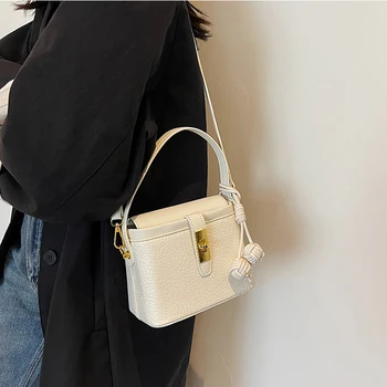 Женская сумка через плечо, однотонные сумки-тоут, женские сумки, квадратные сумки для женщин, сумка-мессенджер через плечо, сумка Femele Box, сумочка