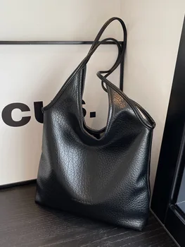 Модная нишевая дизайнерская сумка-мешок, однотонная женская сумка, Элегантная повседневная женская сумка через плечо, новый тренд, женская сумка для поездок на работу