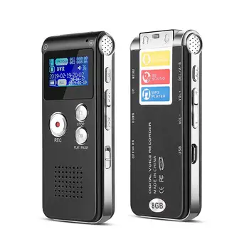8 16 32 ГБ флэш-накопитель 3 в 1 Mini USB, цифровой аудио-диктофон, 650-часовой диктофон, 3D Стерео MP3-плеер.