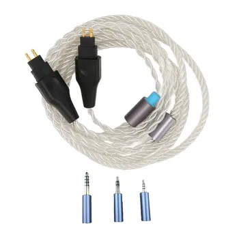 Обновленный звуковой кабель, удобный для хранения звука Без потерь, 2-контактный Сменный Провод для наушников, 3,9 фута, Прозрачный для HD580, для HD525, для