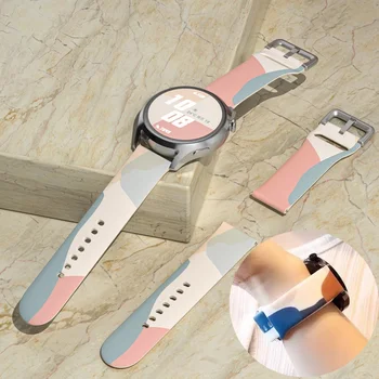 20мм 22мм Ремешок для Samsung Galaxy Watch 4 3 active 2 Gear s3 Morandi силиконовый браслет correa Galaxy watch 5 44мм 40мм pro ремешок