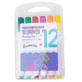 Волшебные ручки для рисования водой для детей, 4 цвета, ручки для рисования водой с плавающими чернилами, многоразовые маркеры без запаха для детей, чтобы
