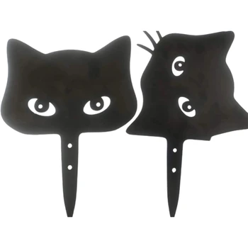 594C Черный Подглядывающий кот, Садовый кол, принадлежности для вечеринок, подарок на Новый год, День рождения