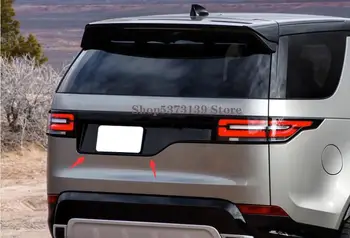 Для Land Rover Discovery 5 LR5 2017-2020 Автомобильный номерной знак, Молдинг задних ворот, Черная Задняя крышка Багажника, панель держателя номера бирки