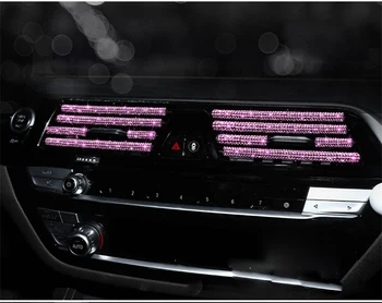Декоративная полоска на выходе автомобильного кондиционера universal U-clip diamond grille sticker аксессуары для интерьера автомобиля Lincoln