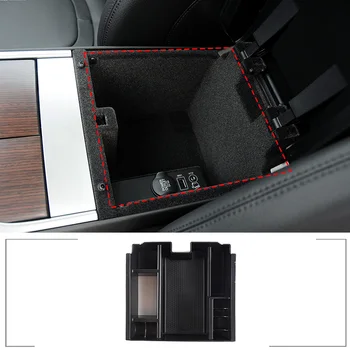 Для Jaguar XF 2008-2015 ABS Черный Центральный ящик для хранения автомобиля, домофон, коробка для перчаток, Подлокотник, автомобильные Аксессуары