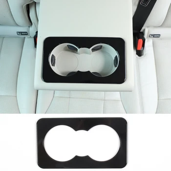 Накладка на держатель стакана для воды, Наклейка на раму заднего сиденья автомобиля из углеродного волокна для Jaguar F-Pace XF Land Rover Discovery 5 Defender