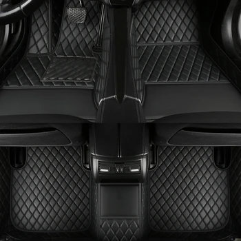 Индивидуальные автомобильные коврики для Hyundai Tucson 2015-2018 года выпуска, аксессуары для салона автомобиля, ковер из искусственной кожи