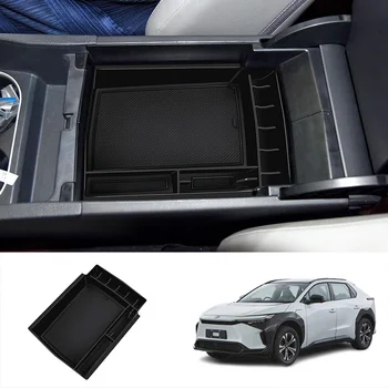 Ящик для хранения центрального подлокотника автомобиля Toyota Bz4X 2022 2023 Держатель органайзера Центральной консоли Контейнеры A