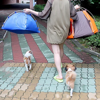 Уличная палатка для домашних животных, шестиугольный домик для собак, Моющаяся переносная дышащая кровать для кошек