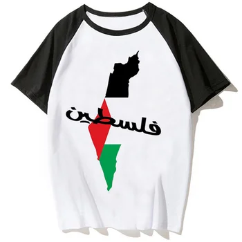 Женская футболка Palestine Y2K, дизайнерский уличный топ, женская одежда в стиле манга харадзюку