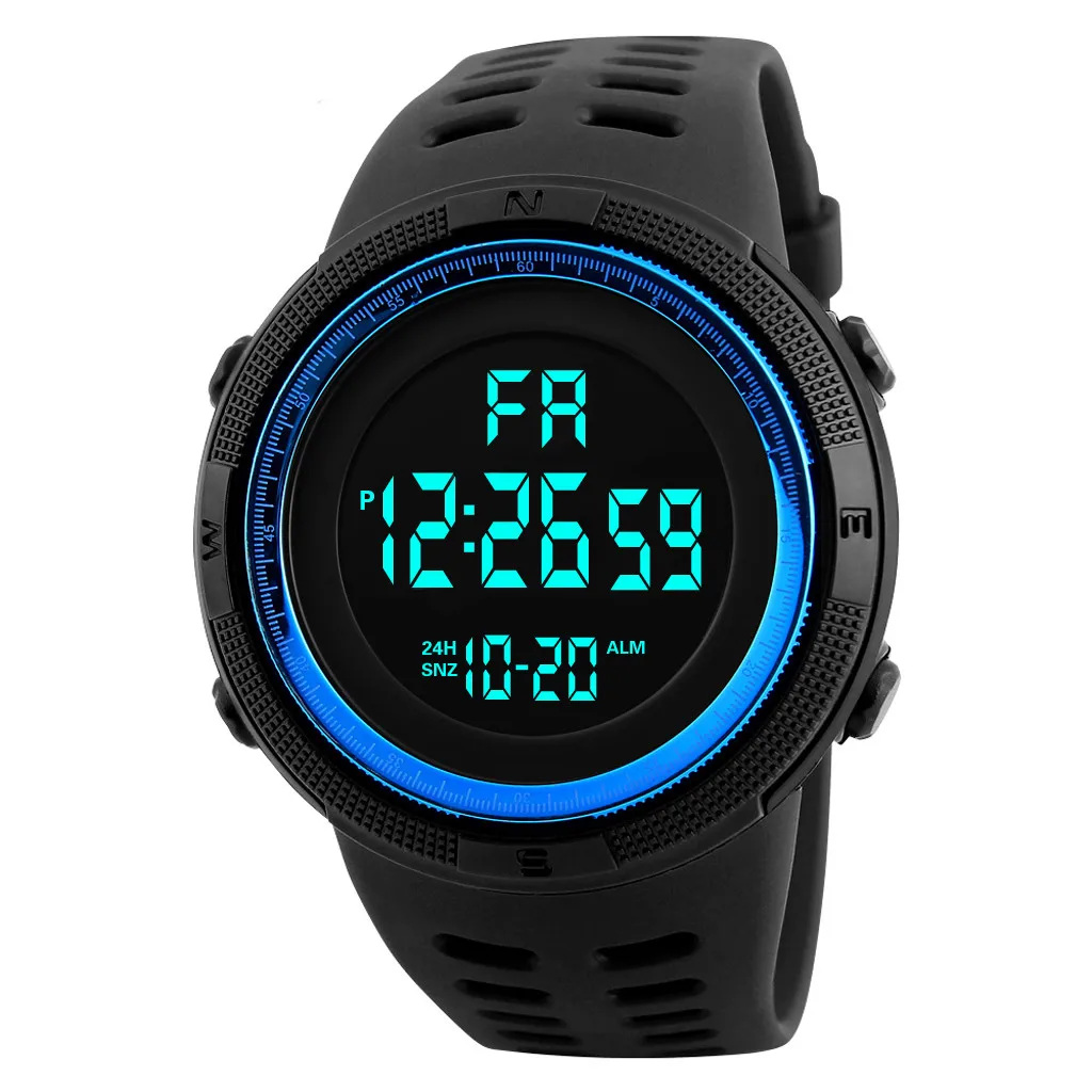 Fashion Multifunction Sports Watch Display Date Calendar Week Alarm Unisex Watch часы мужские наручные automatikuhren relógio Изображение 0