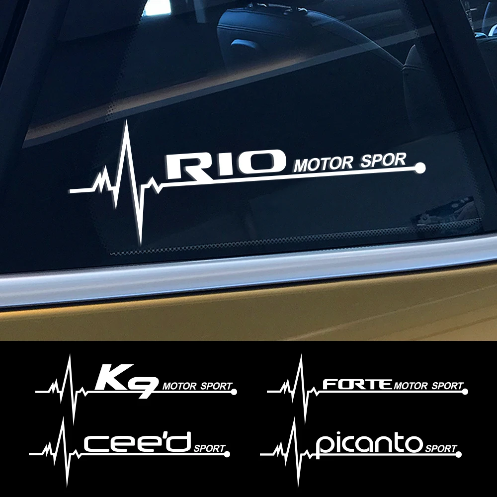 Наклейки на боковые стекла автомобиля для Kia Rio Optima Picanto Ceed Forte Cadenza K9, Наклейки в стиле Автоосвещения, аксессуары для тюнинга Изображение 0