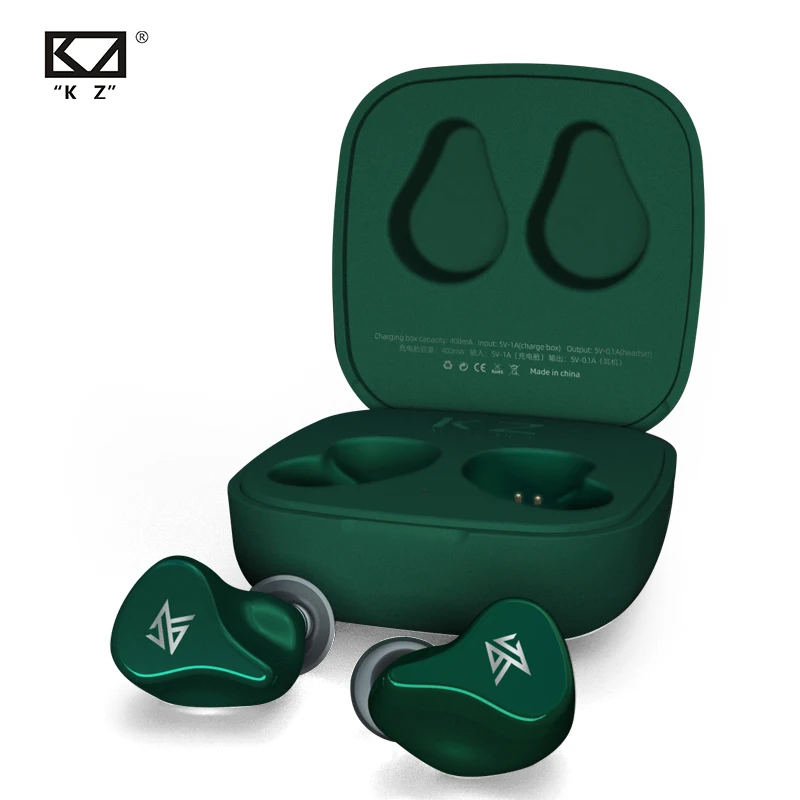Наушники KZ Z1 TWS, двойные магнитные динамические игровые наушники, сенсорное управление, шумоподавляющая Bluetooth-совместимая спортивная гарнитура Изображение 0