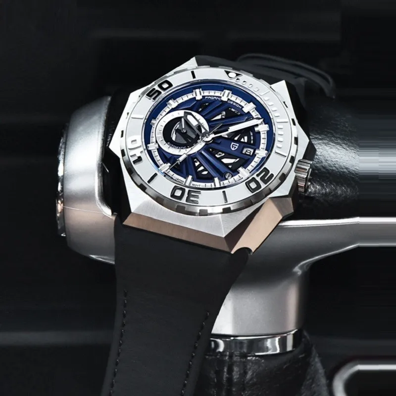Мужские часы Pagani Design с тонным циферблатом Miyota Механические автоматические наручные часы Sapphire 100m Водонепроницаемые Montre Automatique Homme Изображение 2