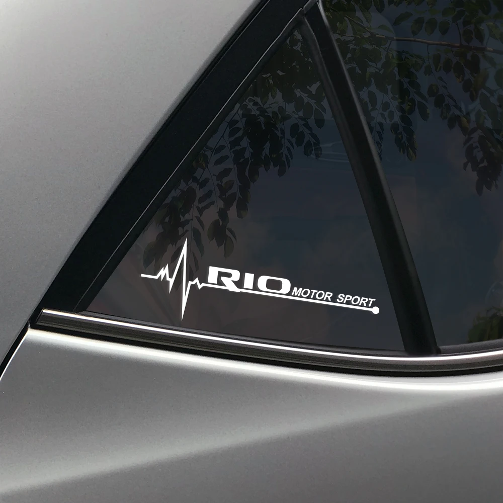 Наклейки на боковые стекла автомобиля для Kia Rio Optima Picanto Ceed Forte Cadenza K9, Наклейки в стиле Автоосвещения, аксессуары для тюнинга Изображение 2