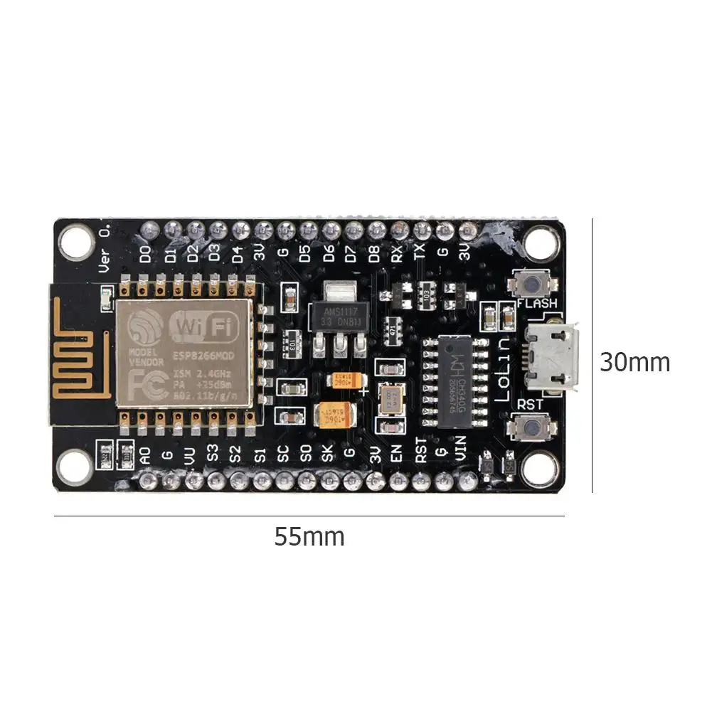 Плата разработки NodeMCU Lua Wireless WIFI Module Connector ESP8266 Изображение 2