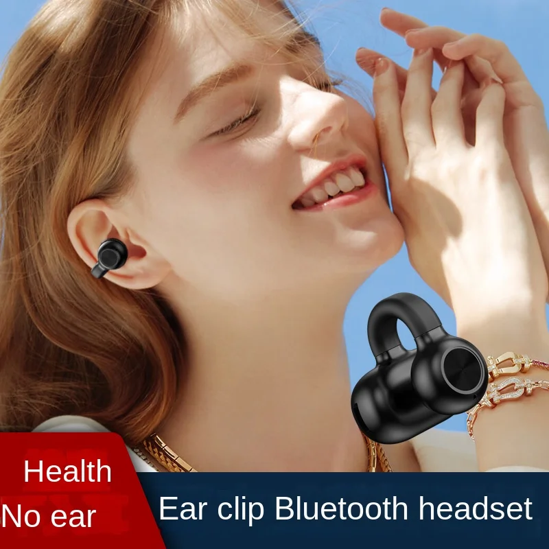 Гарнитура Bluetooth 5.3, мини-ушной крючок, спортивный музыкальный звонок с защитой от потери, скрытые затычки для ушей с микрофоном для смартфона, беспроводные наушники Изображение 3