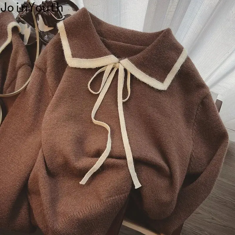 Модные Пуловеры Женские 2023 Ropa Mujer С воротником 