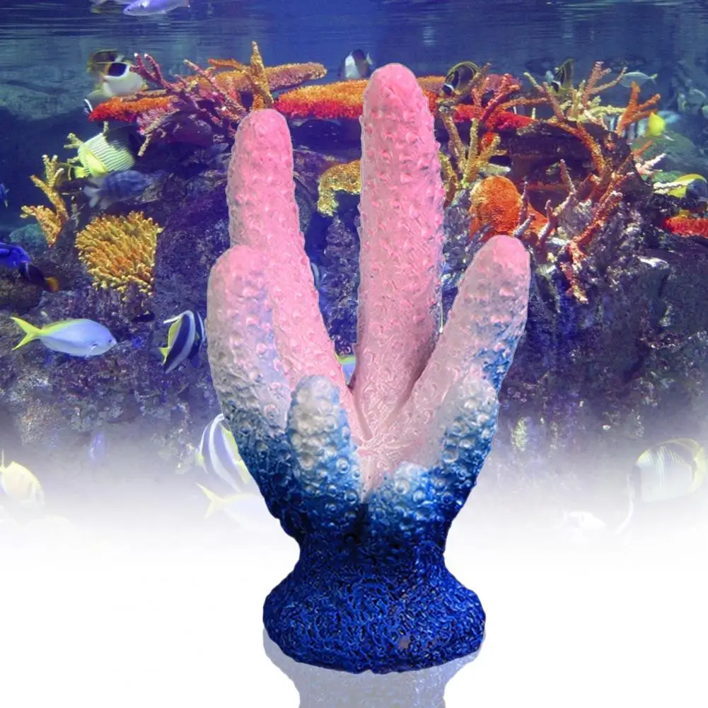 Безопасные фигурки для аквариума, имитирующие кораллы, Украшения из смолы для аквариума, Фигурки для аквариума, Красота Изображение 4
