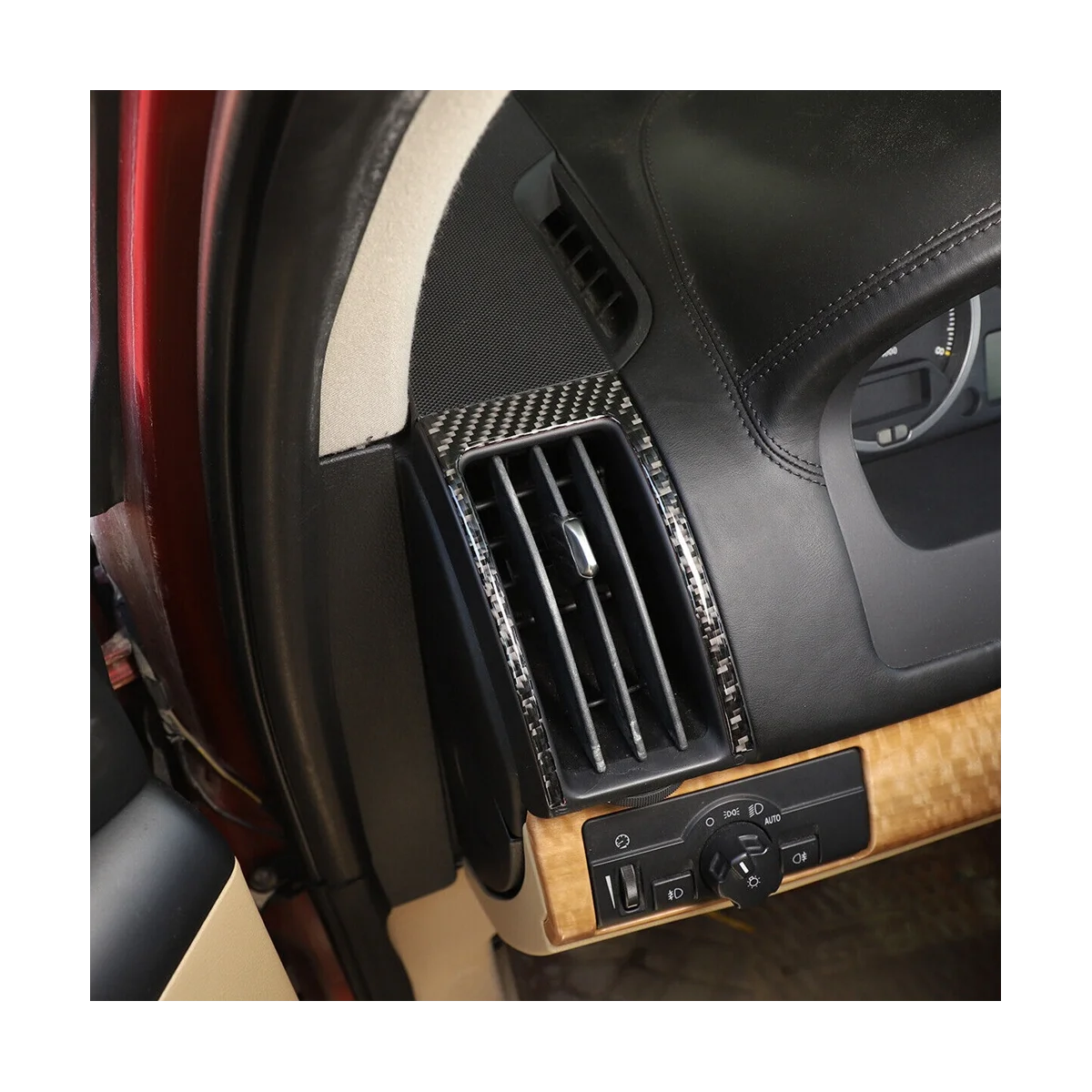 Декоративные наклейки на боковое воздуховыпускное отверстие приборной панели из углеродного волокна для Land Rover Freelander 2 2007-2012 Аксессуары Изображение 5