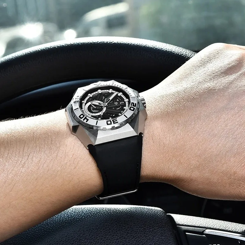 Мужские часы Pagani Design с тонным циферблатом Miyota Механические автоматические наручные часы Sapphire 100m Водонепроницаемые Montre Automatique Homme Изображение 5